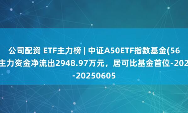 公司配资 ETF主力榜 | 中证A50ETF指数基金(560350)主力资金净流出2948.97万元，居可比基金首位-20250605