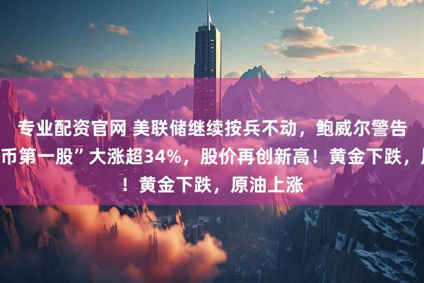 专业配资官网 美联储继续按兵不动，鲍威尔警告！“稳定币第一股”大涨超34%，股价再创新高！黄金下跌，原油上涨
